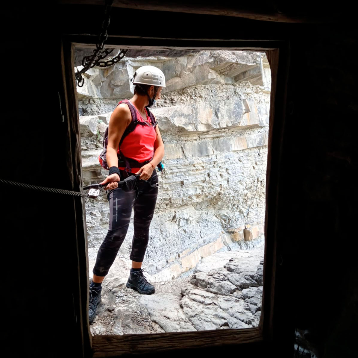 Vía ferrata de sorrosal en Ordesa