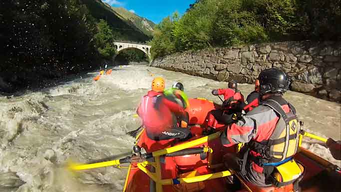 rafting en la Dora valtea