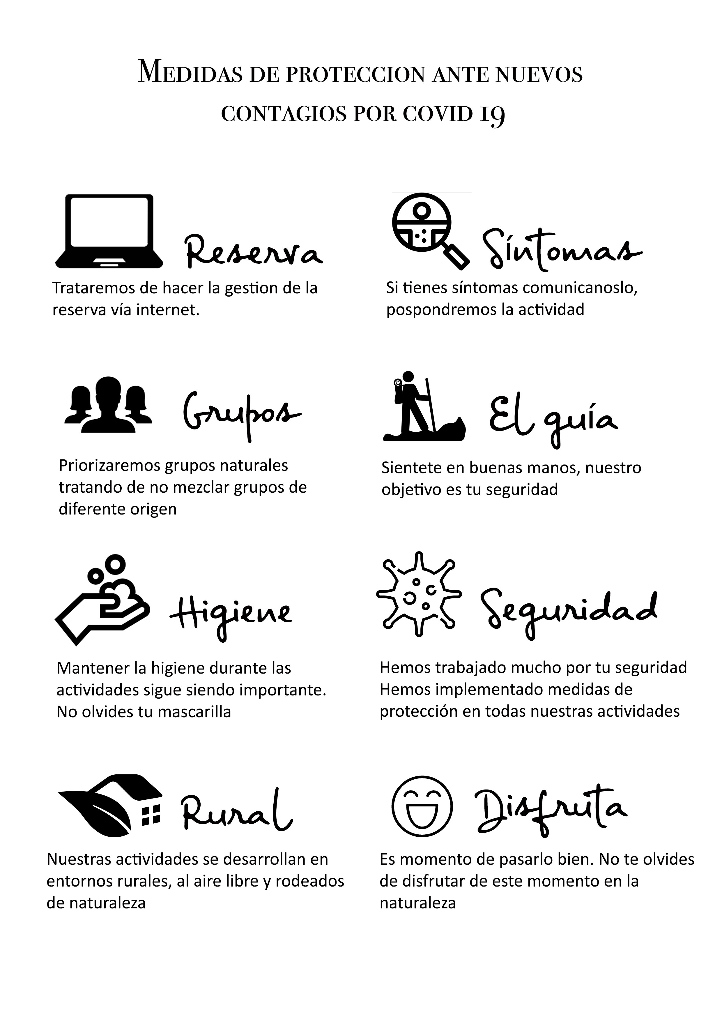 Infografia aventura y Covid