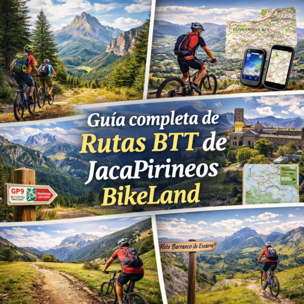 Guía completa de las rutas BTT de Jaca Pirineos Bikeland (+ Mapas y GPX)
