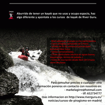 Cursos de piragüismo en Madrid
