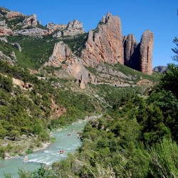 White water rafting in spain